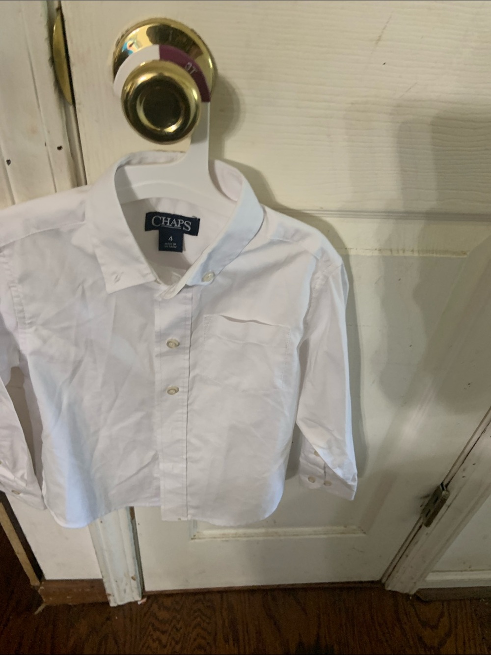 Chaps White Boys' Dress Button-Down Shirt